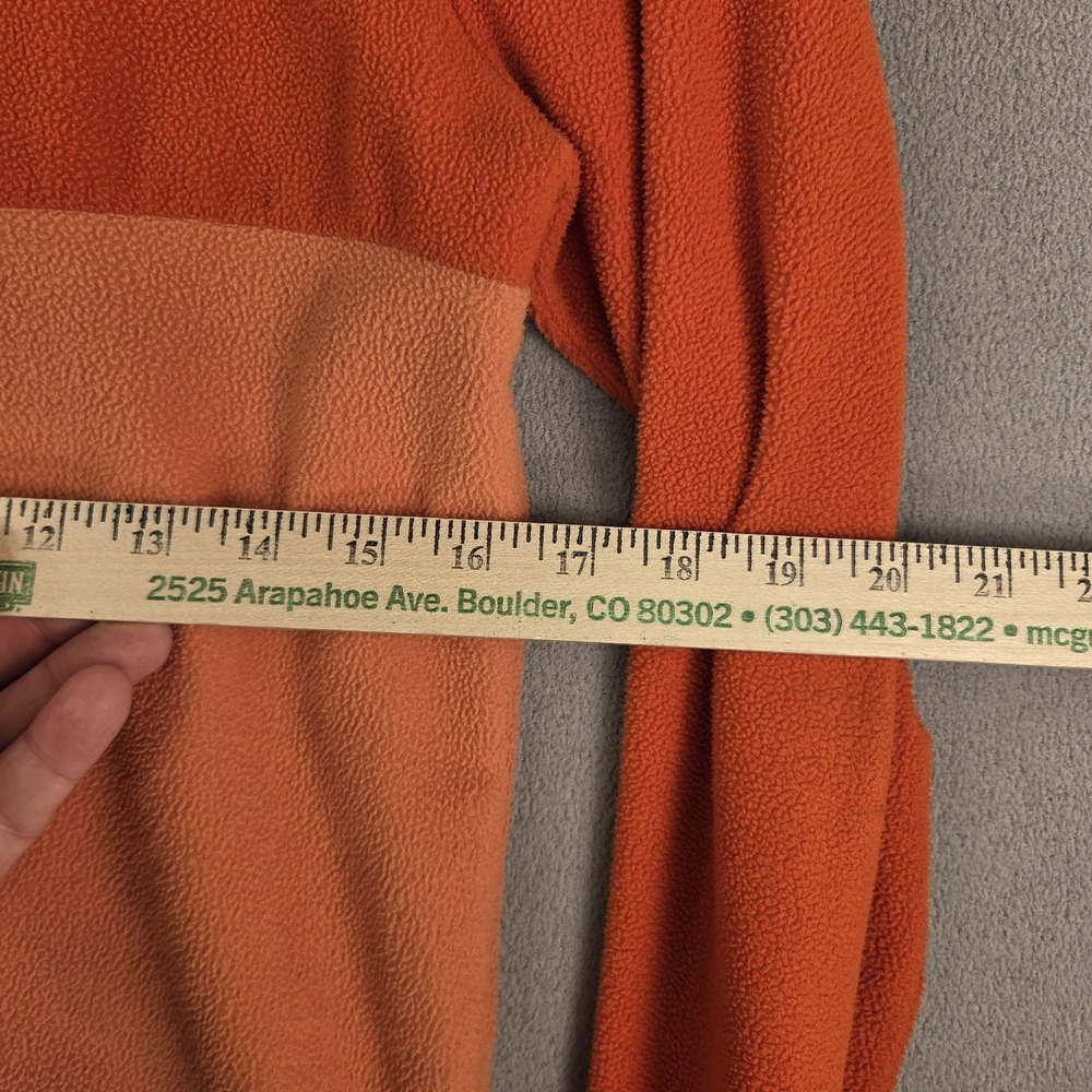 Cotopaxi Fleece Sweater Mens XS Orange Colorblock Half Zip Pullover - Picture 8 of 9